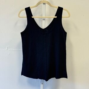 Leallo Women's Jennie Tank with Front Seam Cottn Medium Minimalist Relaxed Fit